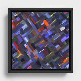Geometrics 411 Framed Canvas