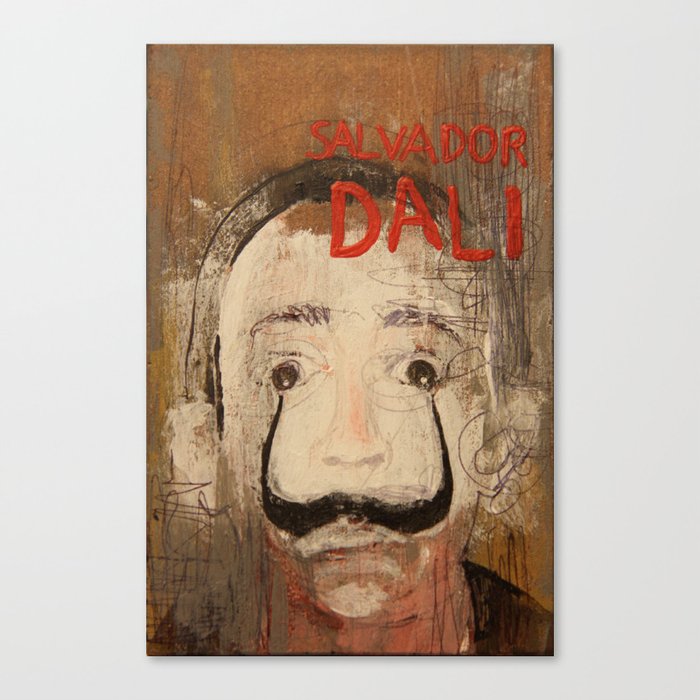 50 Artists: Salvador Dali Canvas Print