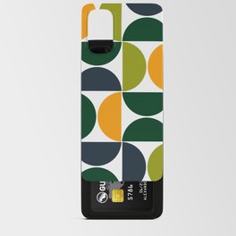 Exotic mid century modern geometric shapes Android Card Case