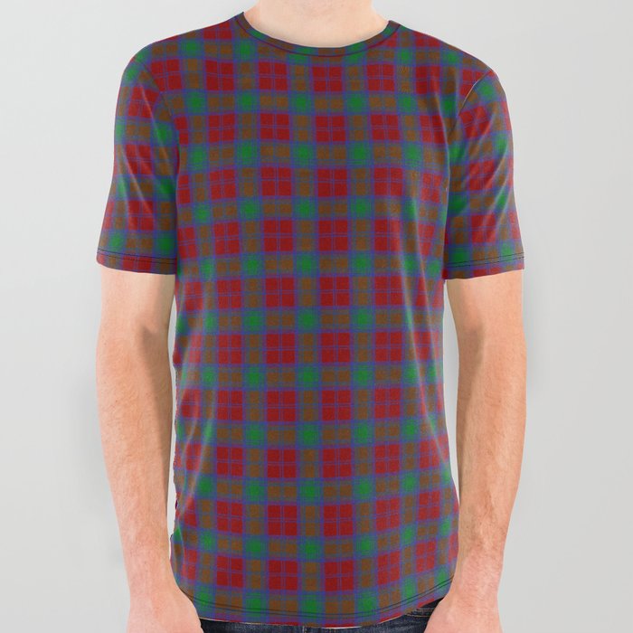 Lindsay Tartan Plaid All Over Graphic Tee By Celticflame Society6