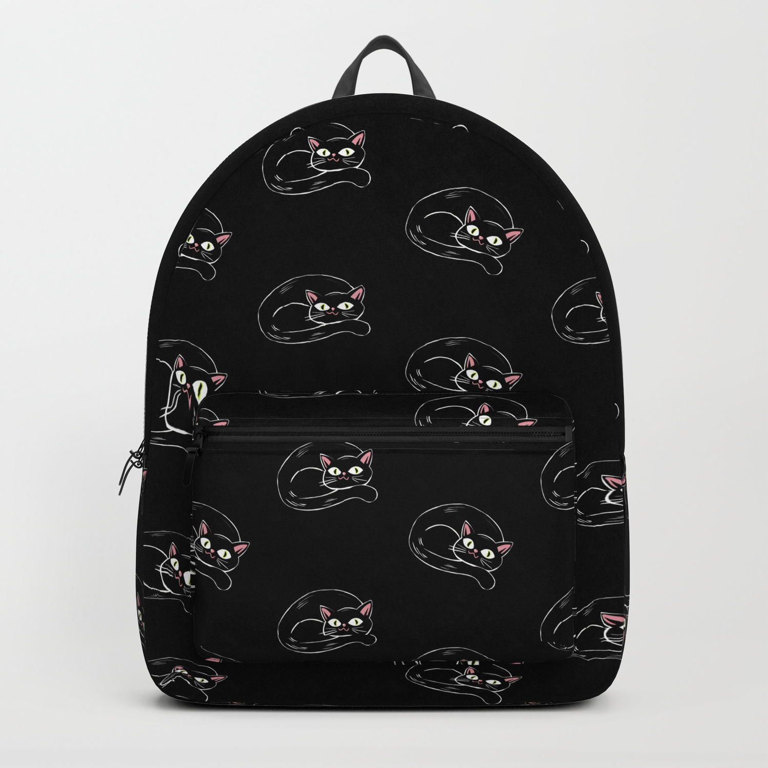 black kitty backpack