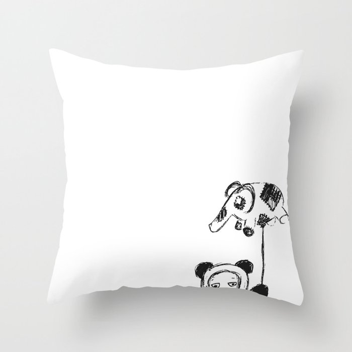 A Child's Game Throw Pillow