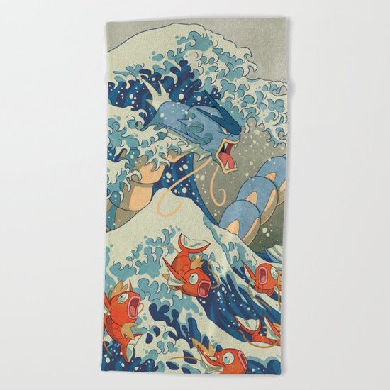 The Great Wave Beach Towel
