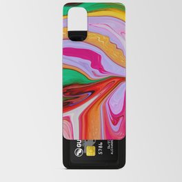 Hand Painted Rainbow Marble Texture Android Card Case
