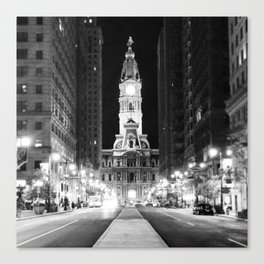 Philly by Night Canvas Print
