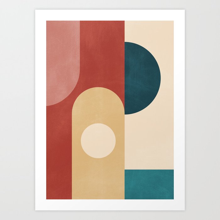 Geometric Shapes 84 Art Print