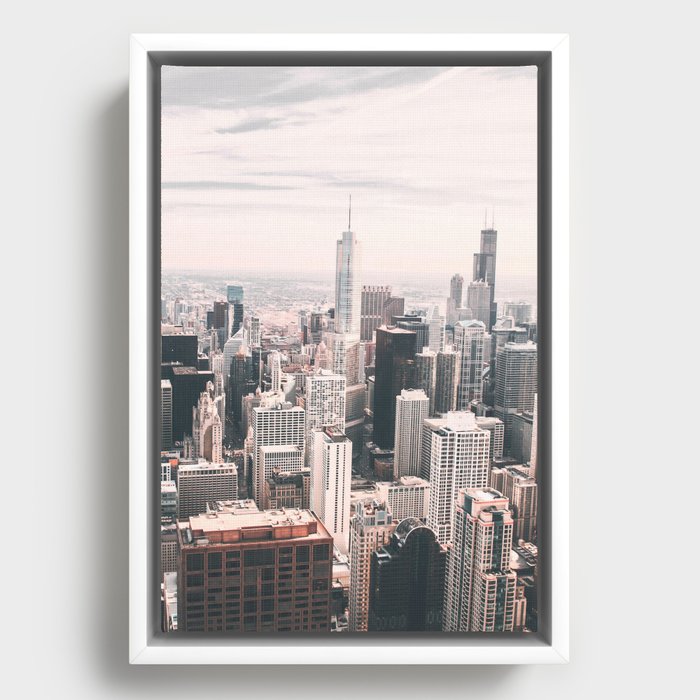 Chicago Skyline Framed Canvas