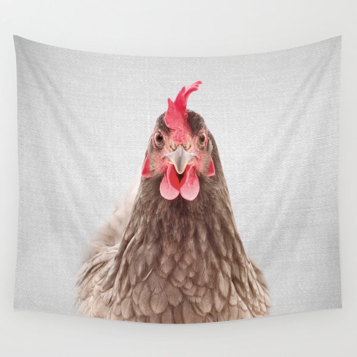Chicken - Colorful Wall Tapestry