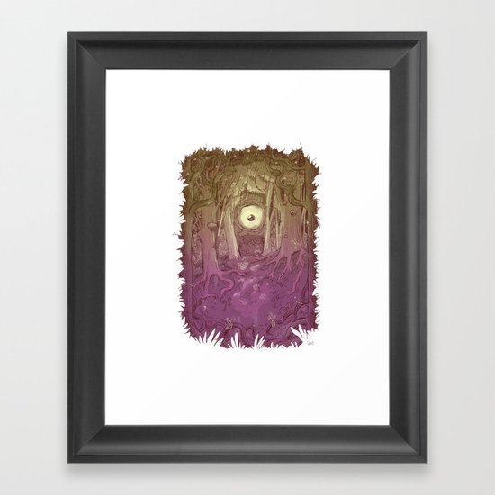 Forest Eye Framed Art Print
