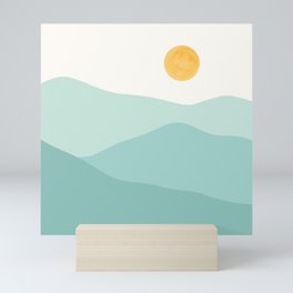Peaceful Mountain Landscape Mini Art Print