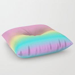 Pastel Rainbow 4 Floor Pillow