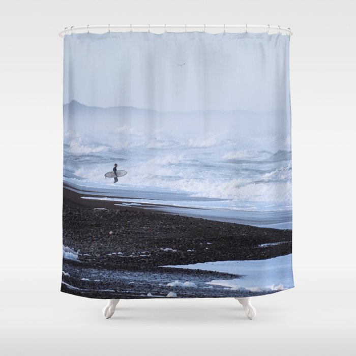 surf shower curtain