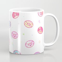 Cat Donuts Pattern with Magical Stars and Sprinkles Mug