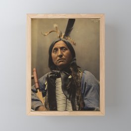 Left Hand Bear, Oglala Sioux chief Framed Mini Art Print