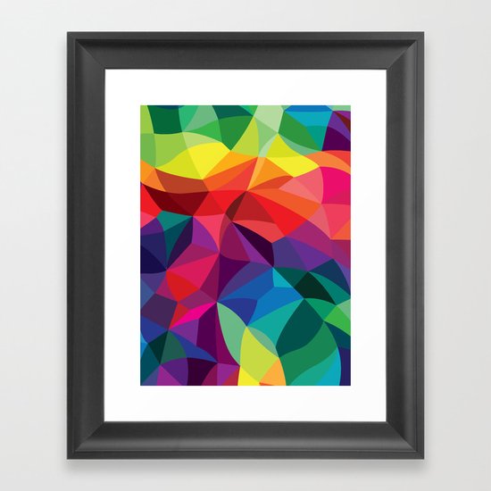 Color Shards Framed Art Print