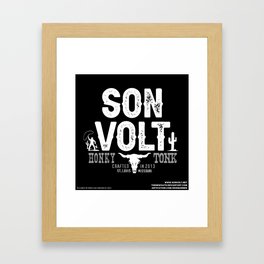 SON VOLT - Honky Tonk Logo (Custom Design) Framed Art Print