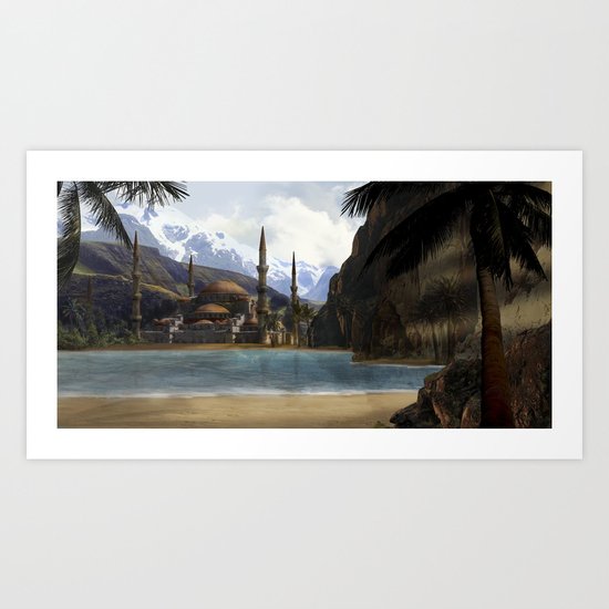 Hidden in the Mountains Art Print