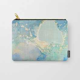 008 Abstract ocean gold waves  Carry-All Pouch