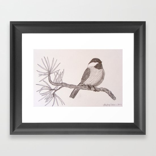 Chicka-dee-dee-dee Framed Art Print