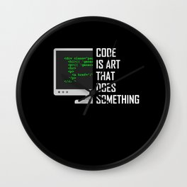 Coder Debugging Code Programmer Programming Gift Wall Clock