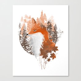 Fox in the Nature Canvas Print