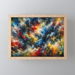 Abstract Cloudburst Framed Mini Art Print