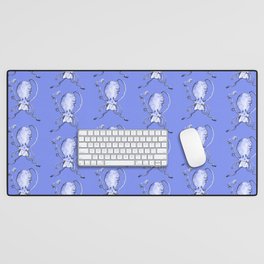 Quirky Octopus Blue Desk Mat