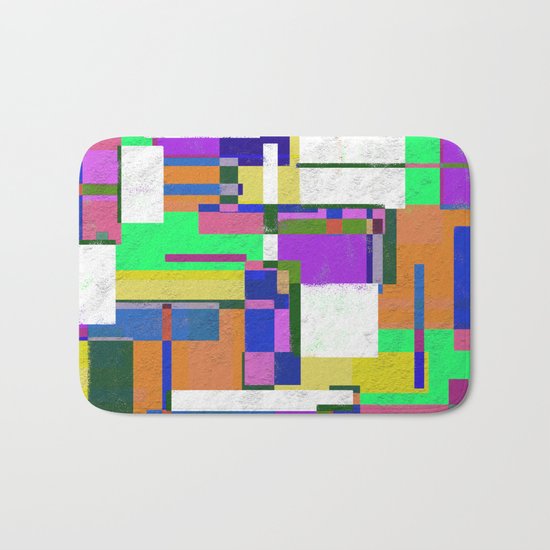 Pastel Geometry Bath Mat