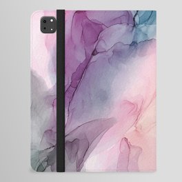 Dark and Pastel Ethereal- Original Fluid Art Painting iPad Folio Case