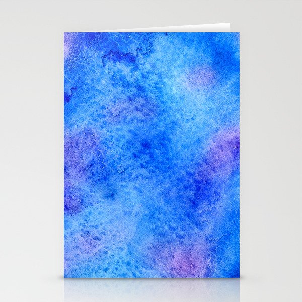 Blue Watercolor Gradient Texture Stationery Cards By Photokot Society6