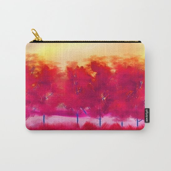 Sunset in Fall Abstract Landscape Carry-All Pouch