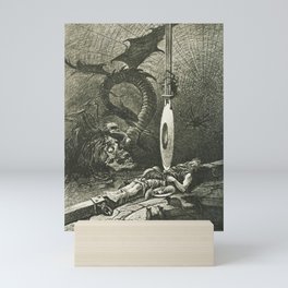 The Pit and the Pendulum illustration Mini Art Print