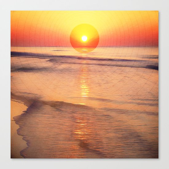 Sunrise Over Ocean Canvas Print