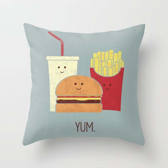 Fast Food Throw Pillow