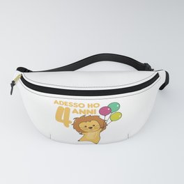 Kids 4th Birthday Leo 4 Years Old Leo Fanny Pack