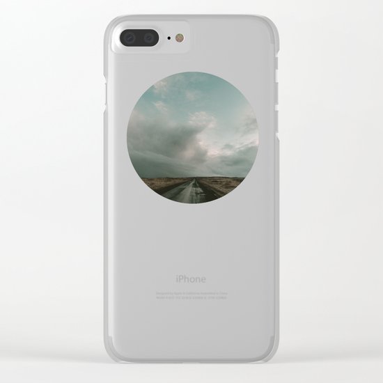 Miles to Go x Iceland Road Clear iPhone Case