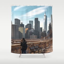 Brooklyn Bridge Views Shower Curtain
