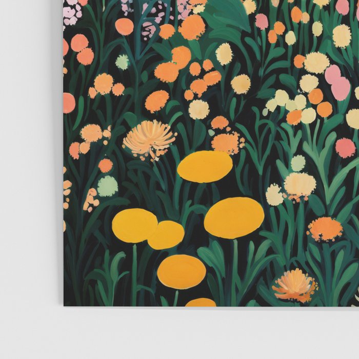 Floral Art Botanical Wall Art Maximalist Art Dopamine Decor Flower