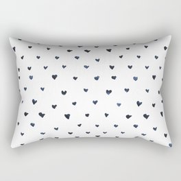 Swiss Heart Dots Rectangular Pillow