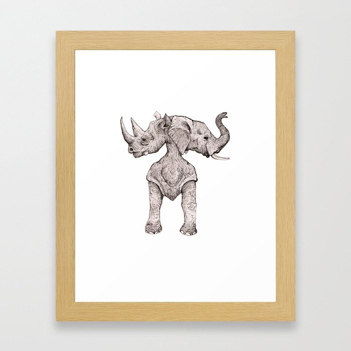 Rhinopahunt Framed Art Print