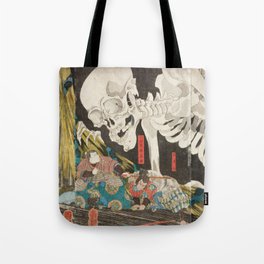 Takiyasha the Witch and the Skeleton Spectre, Utagawa Kuniyoshi, 1844 Tote Bag