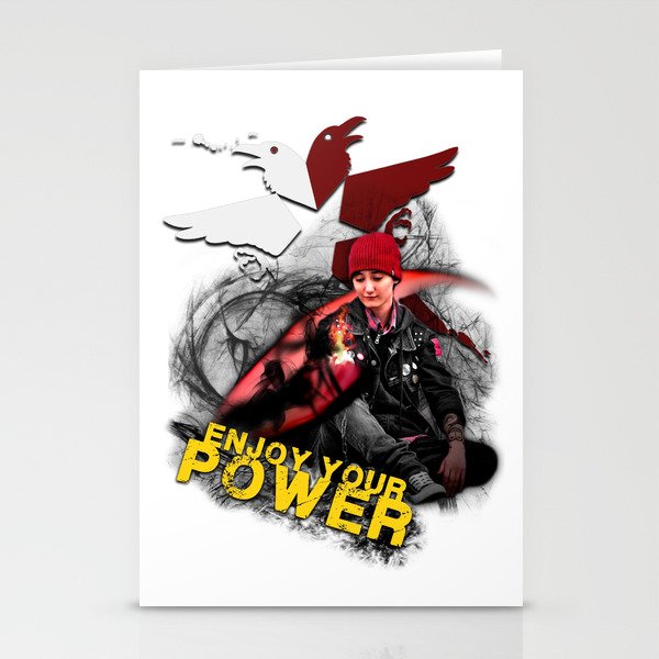 InFamous Second Son - "ENJOY YOUR POWER" Stationery Cards