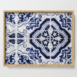Azulejo VI - Portuguese hand painted tiles Serving Tray