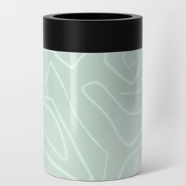 Mint abstract painting  Can Cooler