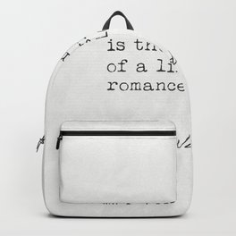 Oscar Wilde int quotes Backpack