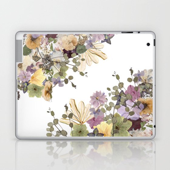 Purple Florals Laptop & iPad Skin