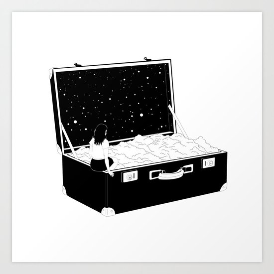 Travel with no limit Art Print