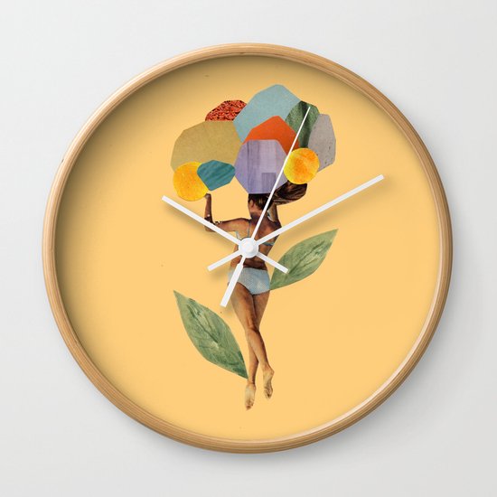 i walk out in the flowers and feel better Wall Clock