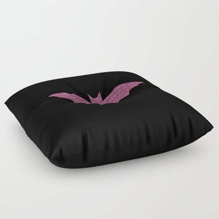 Purple Bat Paint Splatter Floor Pillow By Roxart Society6