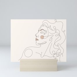 blush - line femme portrait iii Mini Art Print